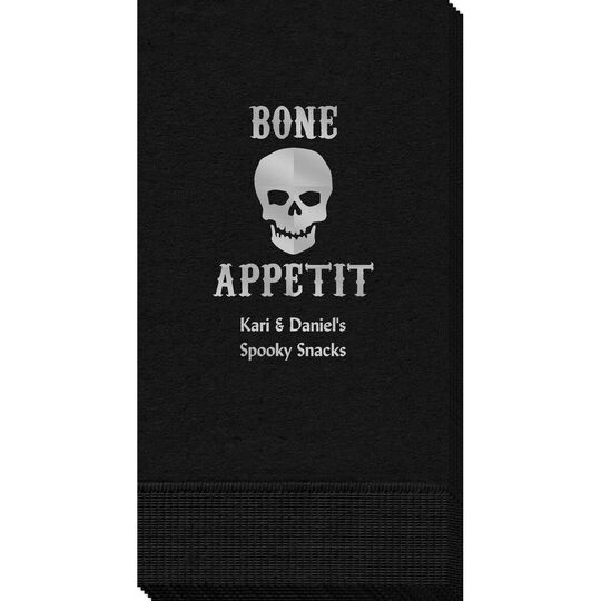 Bone Appetit Skull Guest Towels